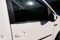 Окантовка окон Черный хром (2 шт., нерж. сталь) фото 1 Окантовка окон Черный хром (2 шт., нерж. сталь) фото 1