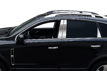 Opel Antara 2006-2017 гг. Комплект хромированных молдингов вокруг боковых окон нержавейка фото 2