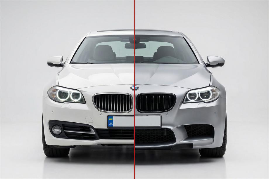 BMW 5 серия F10/F11 2010–2016 гг. Комплект обвеса с крыльями V1 (M5 Power) Фото 2