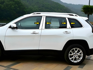 Jeep Cherokee KL 2013- гг. Накладки на дверные стойки из нержавеющей стали фото 1