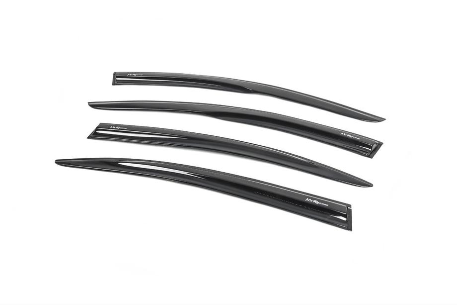 Skoda Octavia II A5 2006-2010 гг. Ветровики LiftBack (4 шт, MyRacing) Фото 2