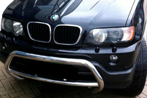 BMW X5 E53 1999-2006 гг. Кенгурятник WT015 (нержавейка) фото 1