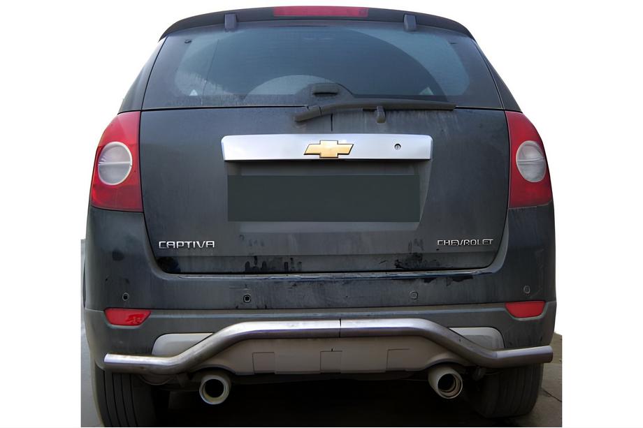 Chevrolet Captiva 2006-2019 гг. Задняя дуга AK008 (нержавейка) Image