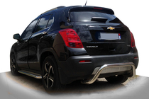 Chevrolet Trax 2012-2023 гг. Задняя дуга AK007 (нержавейка) фото 1