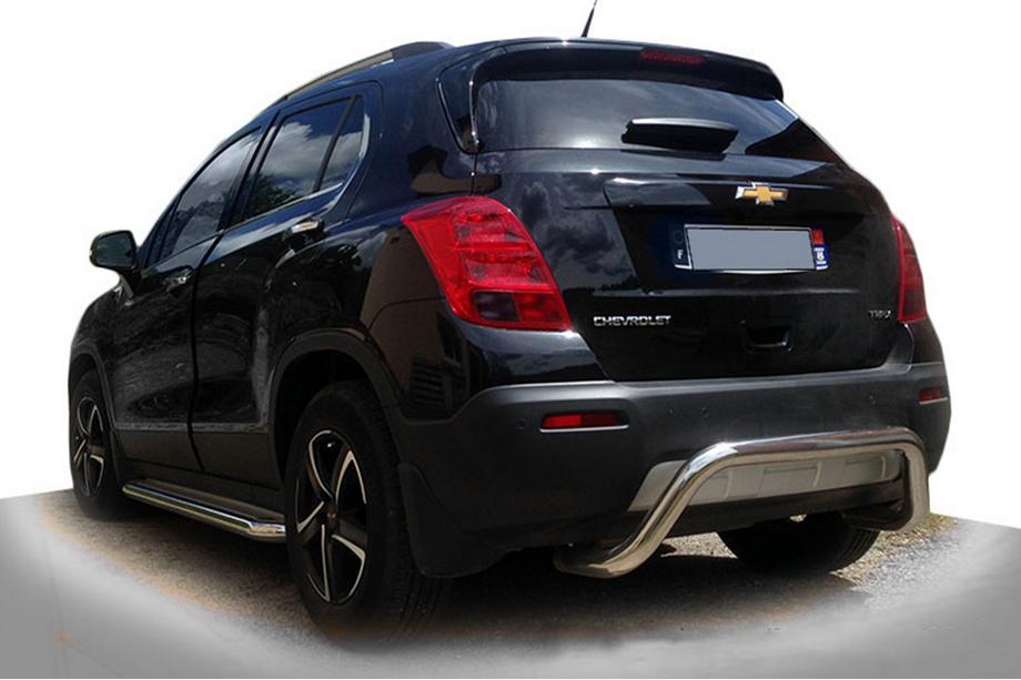 Chevrolet Trax 2012-2023 гг. Задняя дуга AK007 (нержавейка) Image