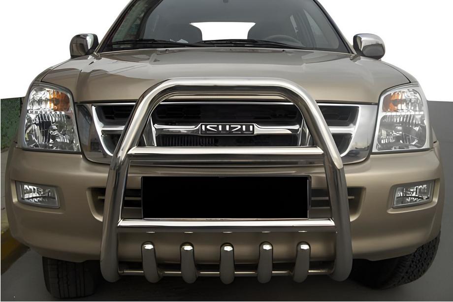 Isuzu D-Max 2011-2019 гг. Передняя защита QT007 (нержавейка) Image