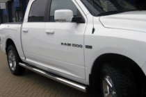 Dodge RAM (DT) 2018– гг. Боковые стандартные трубы (2 шт., Нержавейка) фото 1