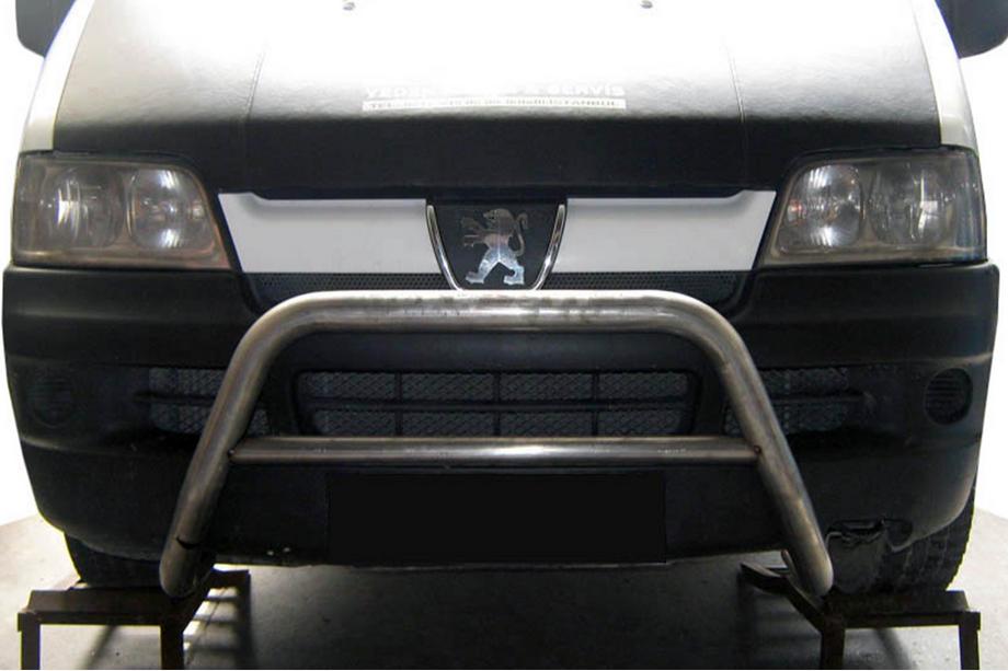 Peugeot Boxer 1994-2006 гг. Кенгурятник WT005 (нержавейка) Image