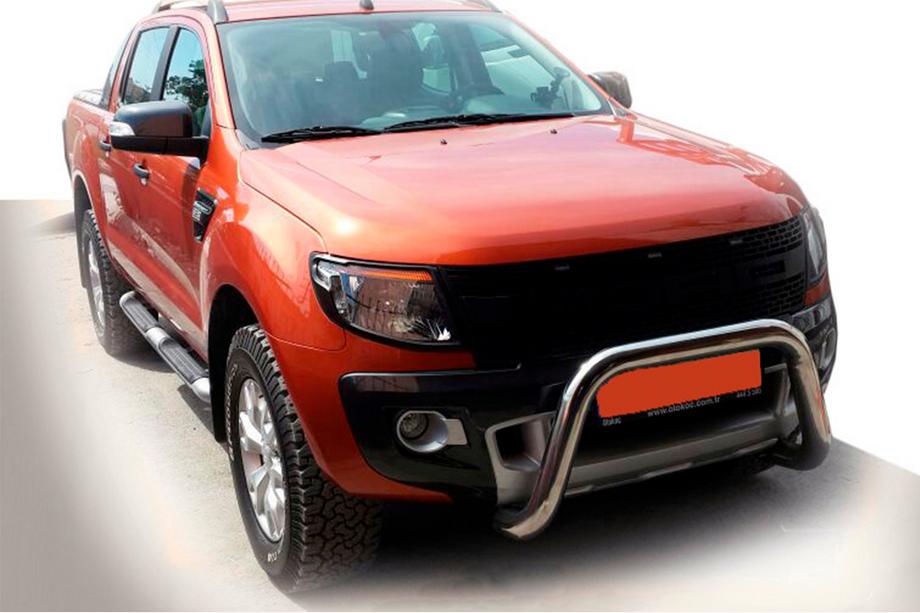 Ford Ranger 2011-2022 гг. Передняя защита WT005 (нержавейка) Image
