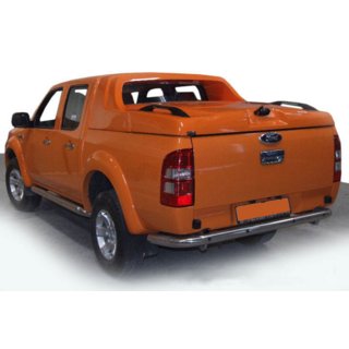 Задняя защита AK005 (2011-2018, нержавейка) Ford Ranger 2011–2022 гг. фото 4