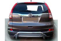 Honda CRV 2017-2022 гг. Задняя дуга AK007 (2016-2019, Нержавейка) фото 1