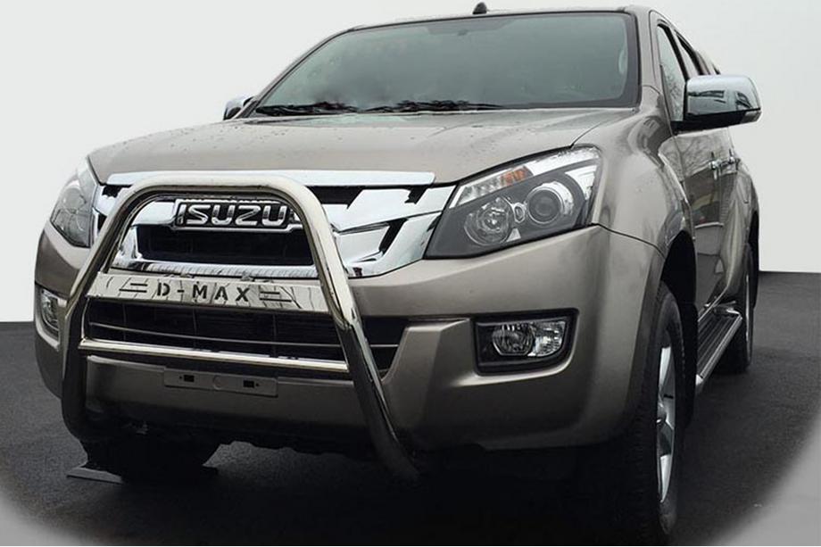 Isuzu D-Max 2011-2019 гг. Передняя Защита QT008 (Нержавейка) Image
