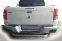 Mitsubishi L200 2015-2024 гг. Задняя защита AK007 (нержавейка) фото 1