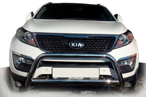Kia Sorento II XM 2009-2014 гг. Кенгурятник WT005 (нержавейка) фото 1