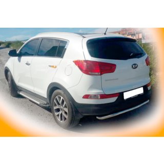 Задняя дуга AK002-1 (нержавейка) Kia Sportage 2010-2015 гг. фото 2