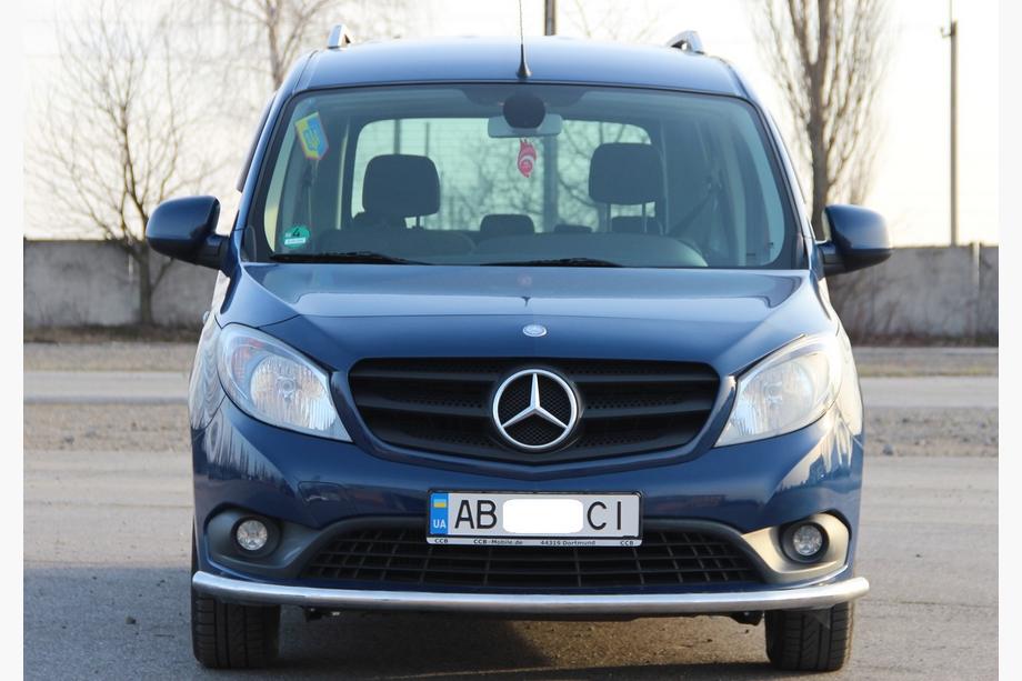 Mercedes Citan 2013-2021 гг. Передняя защита ST008 (нержавейка) Фото 4