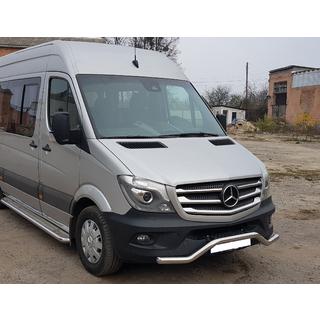 Передняя нижняя дуга MBSP.07.F3-04.6 (нерж. сталь) Mercedes Sprinter W906 2006-2018 гг. фото 2