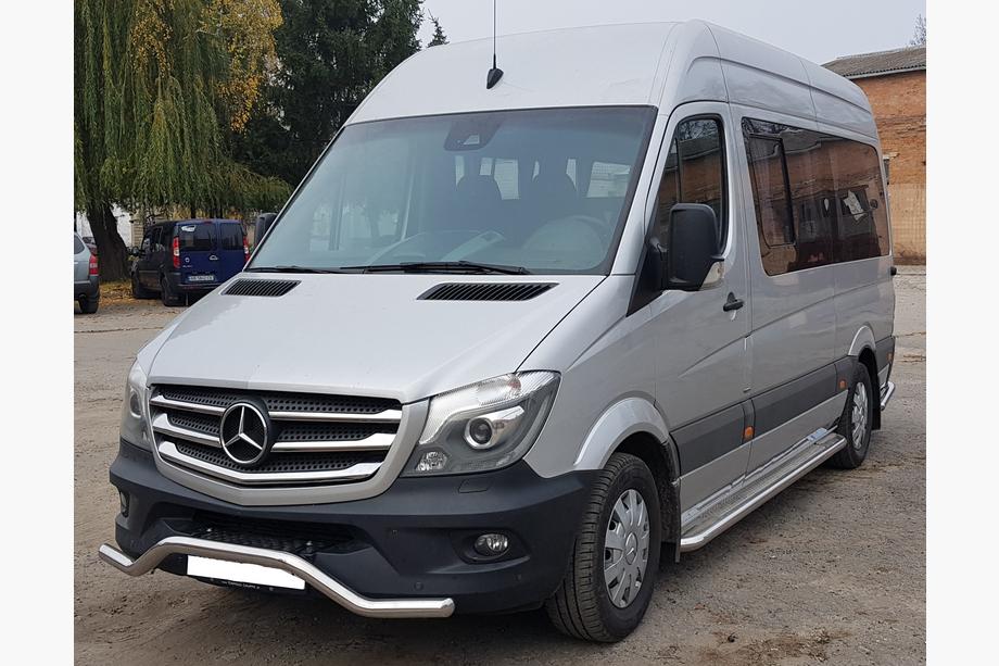 Mercedes Sprinter W906 2006–2018 гг. Передняя нижняя дуга MBSP.07.F3-04.6 (нерж. сталь) Фото 3