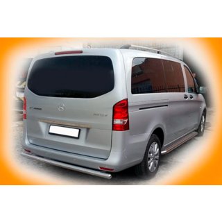 Задняя Защита AK002 (Нержавейка) Mercedes Vito/V-class W447 2014- гг. фото 2