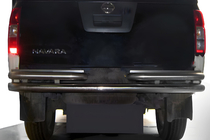 Nissan Navara 2006-2015 гг. Задняя защита AK005-3 (нержавейка) фото 1