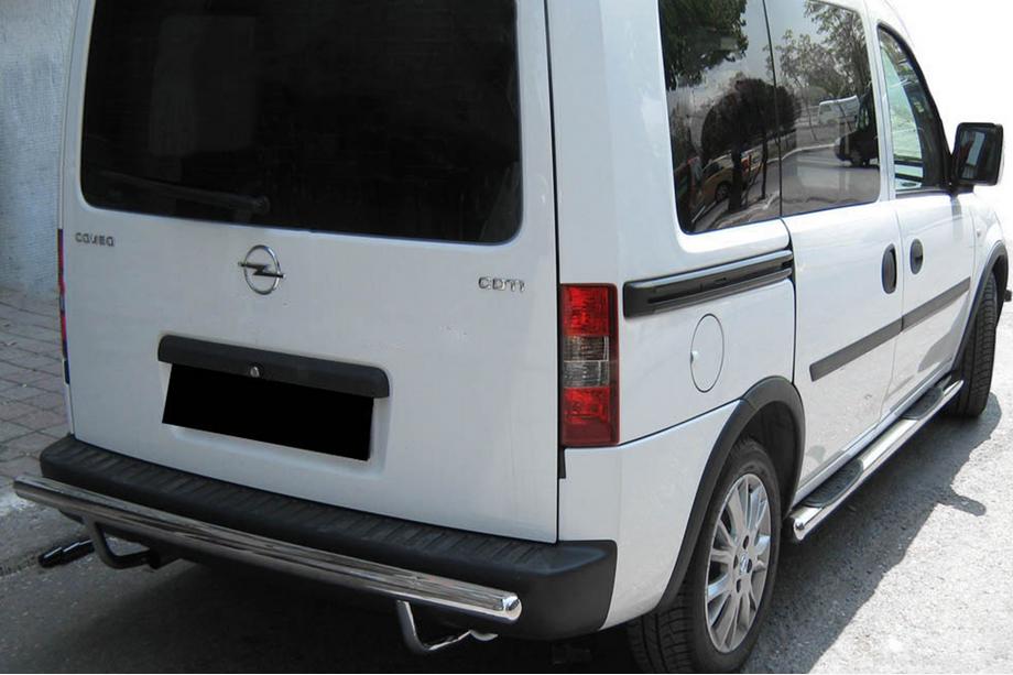 Opel Combo 2002–2012 гг. Задняя дуга AK002 (нерж. сталь) Image