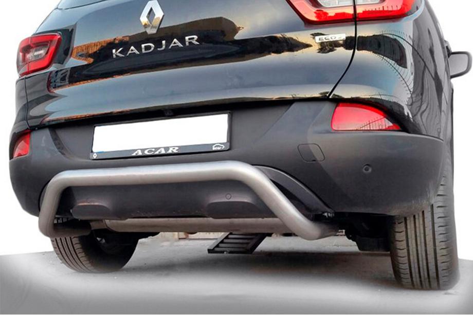 Renault Kadjar 2015-2022 гг. Задняя защита AK007 (нержавейка) Image