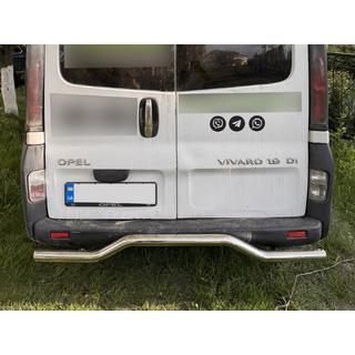 Задняя защита AK006 (нержавейка) фото 3