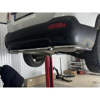 Задние угловые дуги с центральной частью AK007-3 (2 шт., нержавейка) фото 2