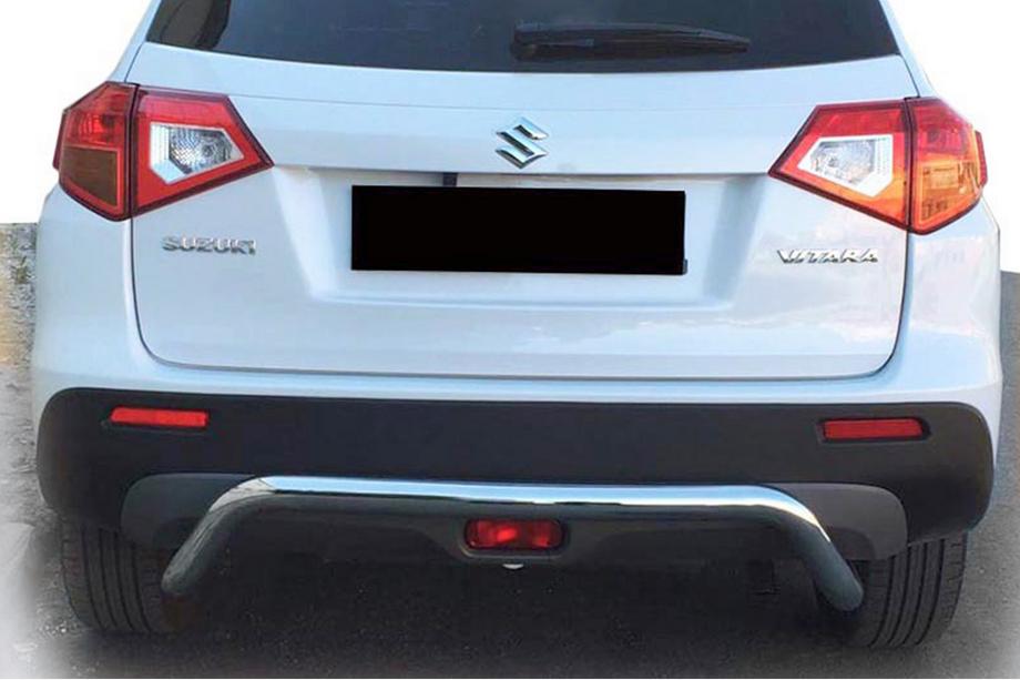 Suzuki Vitara 2015- гг. Задняя защита AK007 (нержавейка) Фото 1
