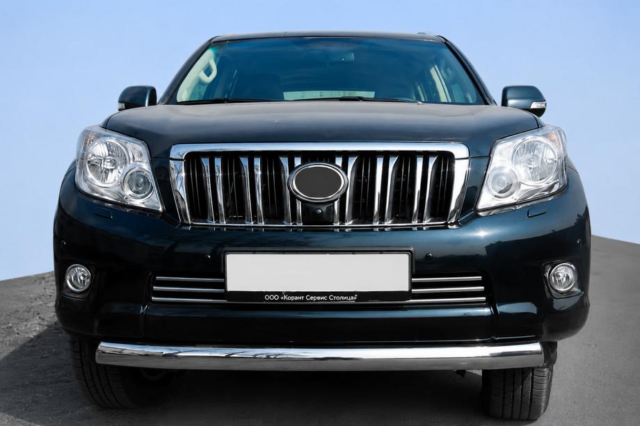 Toyota Land Cruiser Prado 150 2009-2023 гг. Передняя Дуга ST008 (Нержавейка) Image