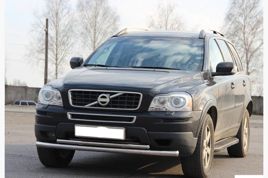 Volvo XC90 2002-2014 гг. Передняя защита ST014 (нержавейка) Image