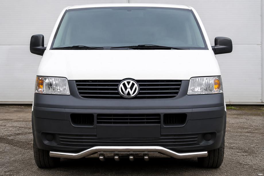 Volkswagen T5 Caravelle 2004-2010 гг. Передняя защита Wave-Grill ST007-1 (нержавейка) Фото 1