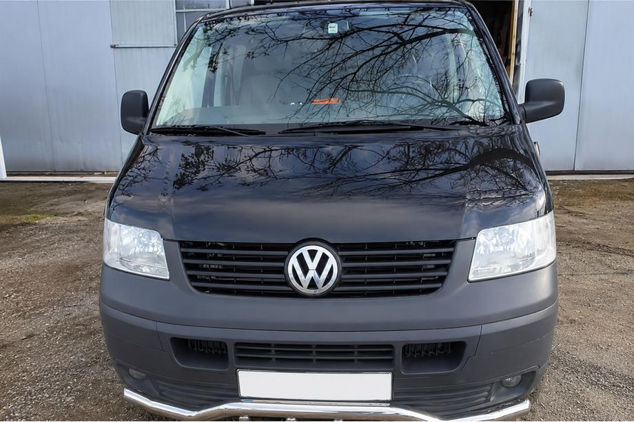 Volkswagen T5 Caravelle 2004-2010 гг. Передняя защита Wave-Grill ST007-1 (нержавейка) Фото 2