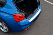BMW 1 серия F20/F21 2011-2019 гг. Накладка на задний бампер OmsaLine (для F20, нержавейка) фото 2