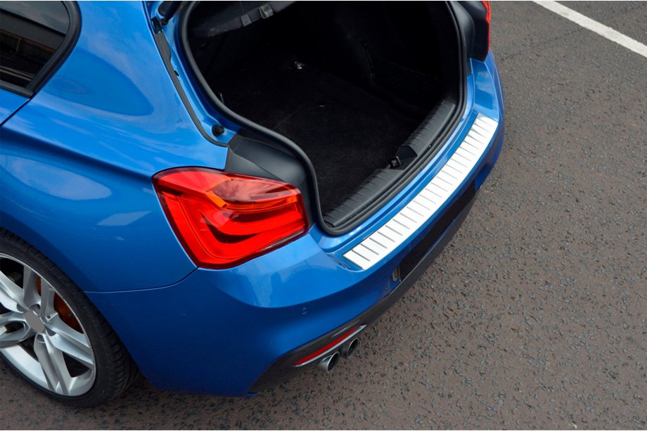 BMW 1 серия F20/F21 2011-2019 гг. Накладка на задний бампер OmsaLine (для F20, нержавейка) Фото 2