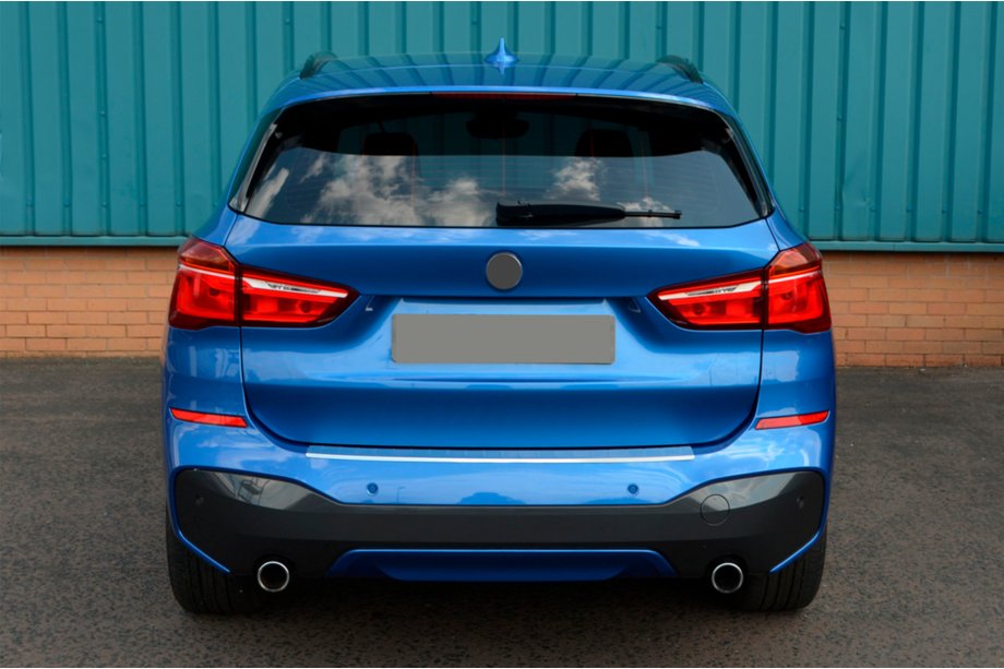 BMW X1 F48 2015-2022 гг. Накладка на задний бампер OmsaLine (нержавейка) Фото 2