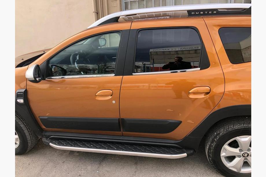 Dacia Duster 2018-2024 гг. Нижние молдинги окон нержавейка (4 шт) Carmos - Турецкая Нержавеющая Сталь Фото 4
