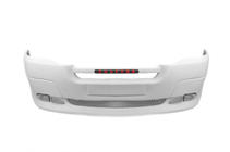 Накладка на передний бампер с 2 вырезами под фары (грунт под покраску) фото 3 Накладка на передний бампер с 2 вырезами под фары (грунт под покраску) фото 3