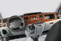 Ford Transit 2000–2014 гг. Накладки на панель приборов (2006↗) Карбон фото 1