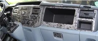 Ford Transit 2000–2014 гг. Накладки на панель приборов (2006↗) Карбон фото 13
