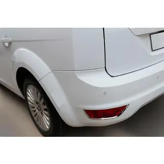 Накладки на задние отражатели (2 шт, нержавейка) Ford Focus II 2008-2011 гг. фото 1
