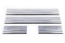 Накладки на пороги Carmos V1 (4 шт, нержавейка) фото 2
