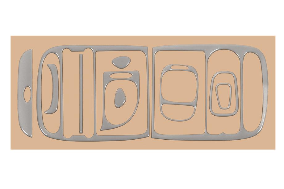 Hyundai H200, H1, Starex 1998-2007 гг. Накладки на Панель Приборов Дерево Фото 5