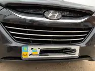 Hyundai IX-35 2010-2015 гг. Накладки на решетку радиатора (3 шт, нержавейка) фото 4