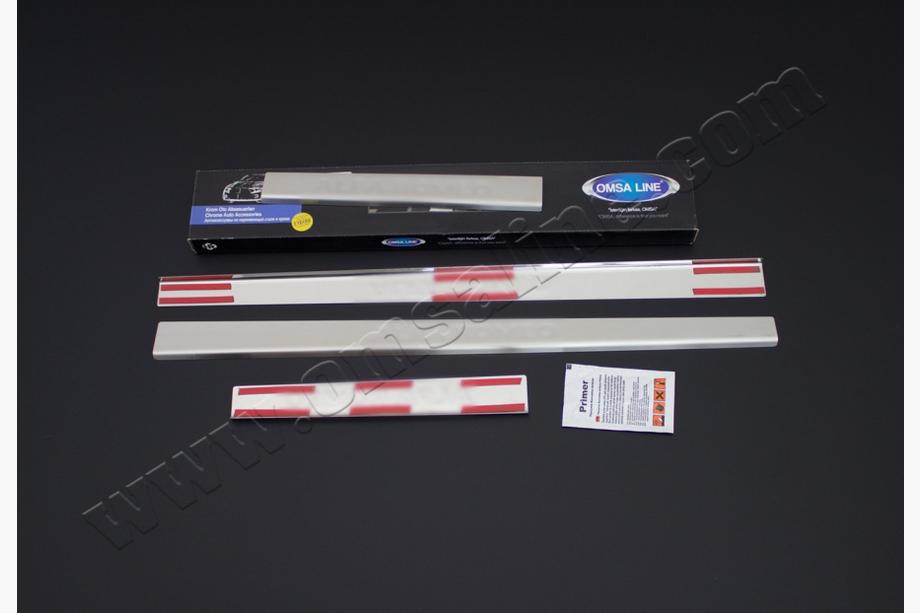 Alfa Romeo 147 2000-2010 гг. Накладки на пороги OmsLine нержавейка 4 штуки Фото 4