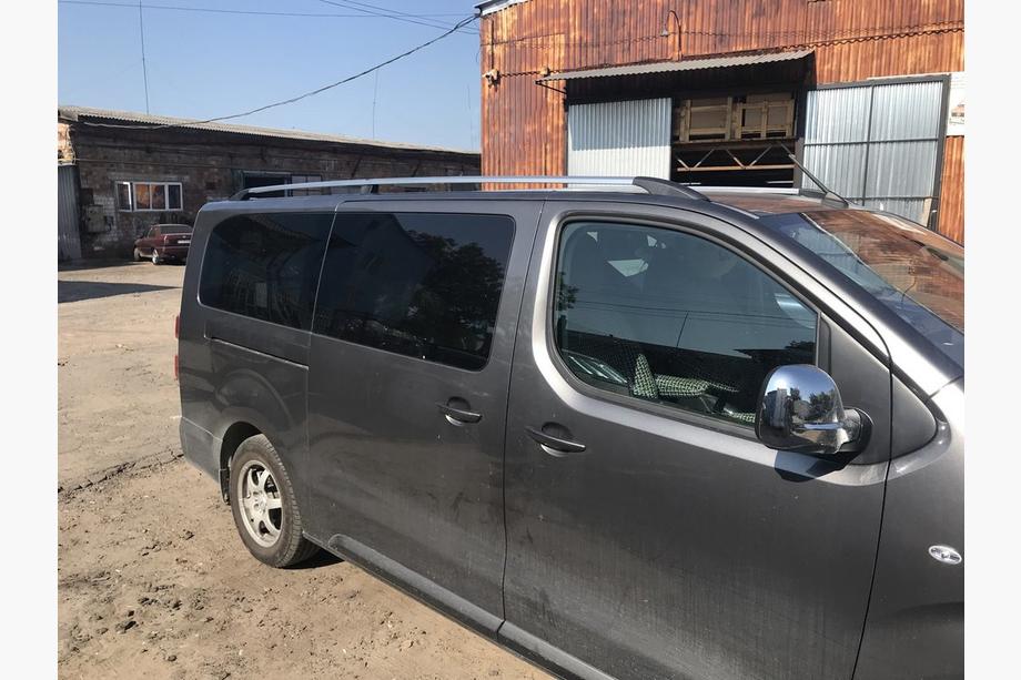 Toyota Proace 2016- гг. Хромированные Рейлинги Средняя база, металлическая опора Фото 2