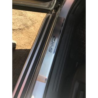 Накладки на пороги Nataniko (4 шт., нержавейка) Mazda CX-5 2017- гг. фото 4