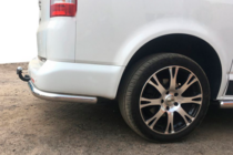 Volkswagen T6 2015-2024 гг. Задние уголки AK003 (2 шт., нержавейка) фото 4
