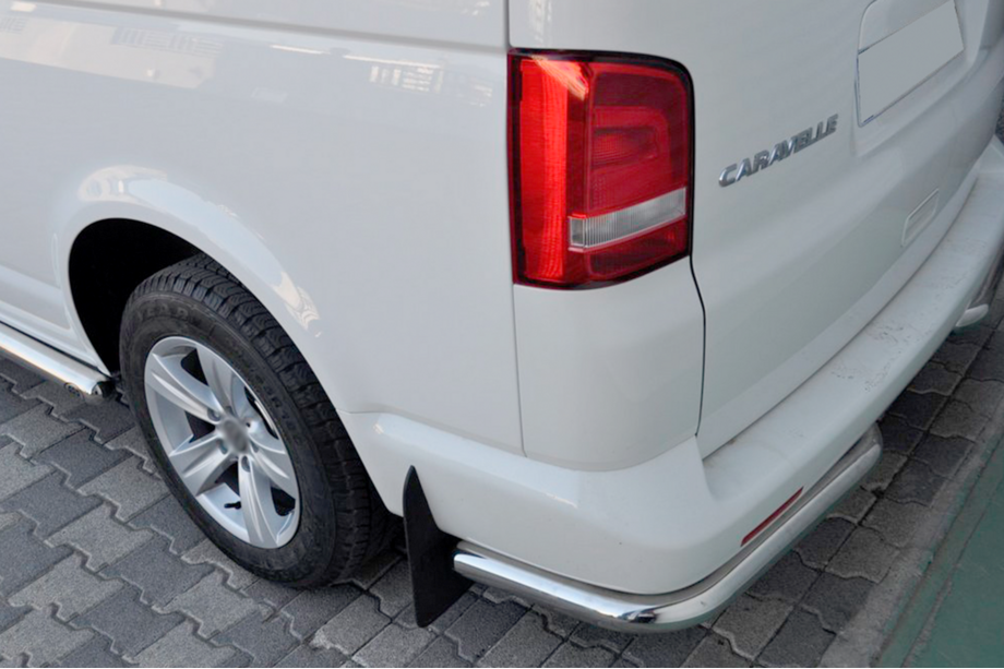 Volkswagen T6 2015-2024 гг. Задние уголки AK003 (2 шт., нержавейка) Image