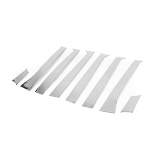 Накладки на дверные стойки из нержавеющей стали (8 шт) Ford Galaxy 1995-2006 гг. фото 3